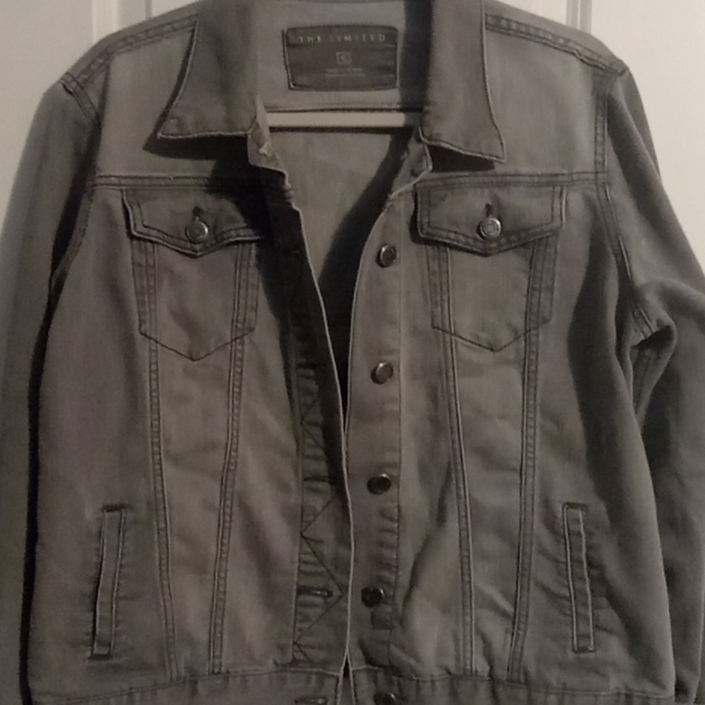 The Limited Women's Gray Jean Jacket - Picture 2 of 5
